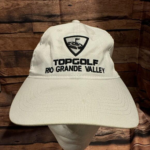 Top Golf Rio Grande Valley Hat White Adjustable Strapback Logo Cap Sports Party - Picture 1 of 9